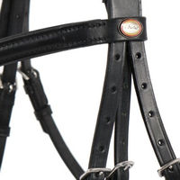 Produktbild von Hans Melzer Horse Equipment Leder Trense Bad Harzburg für Ponys in Schwarz/Silber