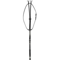 Produktbild von Hans Melzer Horse Equipment Martingal aus Leder Schwarz/Silber für Kaltblut WB EXTRA