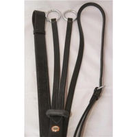 Produktbild von Hans Melzer Horse Equipment Martingal für Ponys aus Leder in Schwarz/Silber
