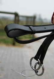 Produktbild von Hans Melzer Horse Equipment Martingal für Vollblut und Warmblut Schwarz/Silber