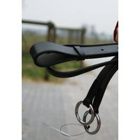 Produktbild von Hans Melzer Horse Equipment Martingal für Vollblut und Warmblut Schwarz/Silber
