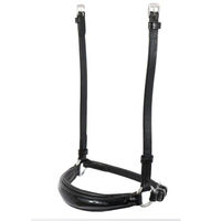 Produktbild von Hans Melzer Horse Equipment Reithalfter Hannoversch Lack Leder Schwarz Silber für Vollblut