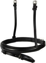 Hans Melzer Horse Equipment Reithalfter konisch englisch kombiniert Leder Schwarz Silber Warmblut WB EXTRA – Bild 1 von 1