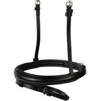 Produktbild von Hans Melzer Horse Equipment Reithalfter konisch englisch kombiniert Leder Schwarz Silber Warmblut WB EXTRA