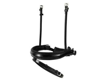 Hans Melzer Horse Equipment Reithalfter Leder schwedisch kombiniert schwarz silber Pony – Bild 1 von 2