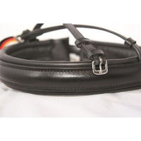 Produktbild von Hans Melzer Kandarenreithalfter für Ponys aus Leder in Schwarz/Silber