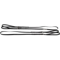 Produktbild von Hans Melzer Laufferzügel aus Leder für Ponys in Schwarz/Silber