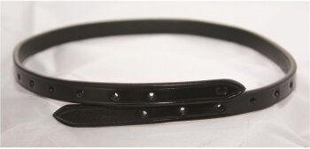 Hans Melzer Reithalfter Adapter für Ponys aus Leder in Schwarz – Bild 1 von 2