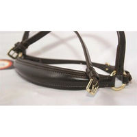 Produktbild von Hans Melzer Reithalfter aus Leder in Braun mit Messing für Vollblut und COB