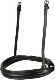 Produktbild von Hans Melzer Reithalfter Englisch ohne Sperrriemen für Warmblut in Schwarz/Silber aus Leder