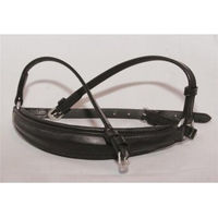 Produktbild von Hans Melzer Reithalfter für Warmblut aus Leder in Schwarz/Silber