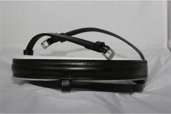 Hans Melzer Reithalfter schwedisch kombiniert weiß unterlegt für Kaltblut Pferde – Bild 1 von 2