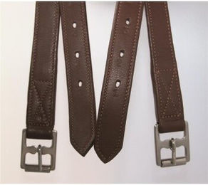 Hans Melzer Steigbügelriemen aus Leder Braun 1,5 m - 150 cm – Bild 1 von 2