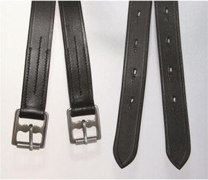 Hans Melzer Steigbügelriemen aus Leder Schwarz 1,7 m – Bild 1 von 2