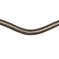 Produktbild von Hans Melzer Stirnriemen Kreuth braun/silber für Warmblut aus Leder