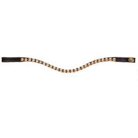 Produktbild von Hans Melzer Stirnriemen Stockholm aus Leder braun für Vollblut und COB