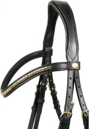 Produktbild von Hans Melzer Trense Bredeneek aus Leder in Schwarz oder Braun