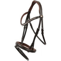 Produktbild von Hans Melzer Trense Kreuth Leder braun/silber für Warmblut WB EXTRA