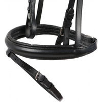 Produktbild von Hans Melzer Trense Valluhn für Ponys aus Leder in Schwarz-Silber