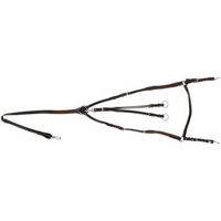 Produktbild von Hans Melzer Vorderzeug aus Leder für Warmblut in Braun/Silber