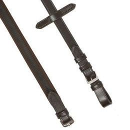 Hans Melzer Zügel feingummiert für Vollblut in Braun und Silber – Bild 1 von 7