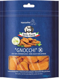 Produktbild von Hansepet Bello Pasta Gnocchi Huhn Belohnungssnack für Hunde getreidefrei mit hohem Fleischanteil 6 x 100 g - 6 x 100 g
