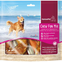 Produktbild von Hansepet Cookies Chew Fun Mix Kausnack für Hunde mit Huhn und Rind getreidefrei und ohne Zucker 2 x 380 g - 2 x 380 g