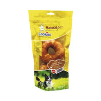 Produktbild von Hansepet Cookies Donut Kausnack für Hunde mit Huhn und Rind getreidefrei ohne Zucker 2 x 220 g - 2 x 220 g