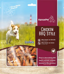 Produktbild von Hansepet Cookies Gegrilltes Huhn BBQ Style Getreidefrei und Zuckerfrei Belohnungssnack für Hunde 2 x 475 g - 2 x 475 g