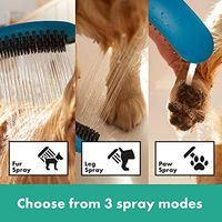 Produktbild von Hansgrohe DogShower Hundedusche mit 3 Strahlarten und Streichelnoppen aus Silikon in Petrol Blau für alle Hundegrößen