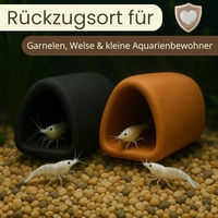 Produktbild von Happet Aquarium Höhle Schwarz als Versteck und Ablaichhöhle für Garnelen und Welse - 1 Stk.