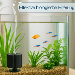 Happet E-Jet Jumbo Schwammfilter für Aquarien bis 800 Liter biologischer und mechanischer Innenfilter für Fische und Garnelen – Bild 1 von 3