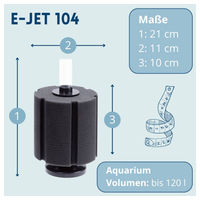 Produktbild von Happet E-Jet Schwammfilter Innenfilter für Aquarien mit Garnelen und Fischen 120 ml