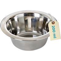 Produktbild von Happet Napf Standard Edelstahl Futternapf und Wassernapf für Hunde und Katzen in Silber