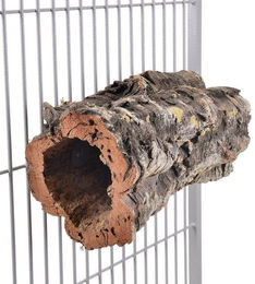 Happy Bird Nistkasten aus Natur Kork für Großsittiche und Papageien Medium Braun – Bild 1 von 4