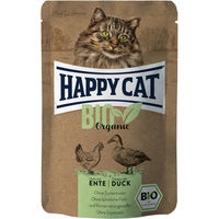 Produktbild von Happy Cat Bio Pouch Huhn und Ente Katzen Nassfutter Adult 12 x 85 g getreidefrei - 85 g