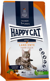 Produktbild von Happy Cat Culinary Adult Katzenfutter Ente 3x4kg