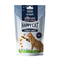 Produktbild von Happy Cat Culinary Crunchy Snack Atlantik-Lachs für Katzen Adult 70 g - 10 x 70 g