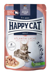 Happy Cat Culinary Katzen Nassfutter Atlantik Lachs Stückchen in Sauce Adult 20 x 85 g getreidefrei - 20 x 85 g – Bild 1 von 7