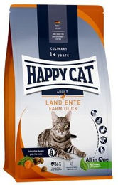Happy Cat Culinary Katzen-Trockenfutter Adult Ente getreidefrei 1,3 kg - 4 x 1,3 kg – Bild 1 von 11