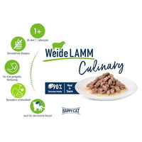Produktbild von Happy Cat Culinary Nassfutter für Katzen Adult Lamm in Sauce Getreidefrei 20 x 85 g - 20 x 85 g