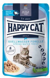 Produktbild von Happy Cat Culinary Nassfutter Katze Adult Forelle Stückchen in Sauce getreidefrei 20x85 g - 20 x 85 g