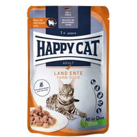 Produktbild von Happy Cat Culinary Nassfutter Katze Adult Sterilisiert Ente Stückchen in Sauce Getreidefrei 20x85 g - 20 x 85 g