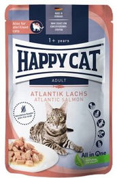 Produktbild von Happy Cat Culinary Nassfutter Katze Adult Sterilisiert Lachs Stückchen in Sauce Getreidefrei 20x85 g - 20 x 85 g