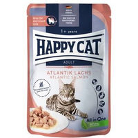 Produktbild von Happy Cat Culinary Nassfutter Katze Adult Sterilisiert Lachs Stückchen in Sauce Getreidefrei 20x85 g - 20 x 85 g