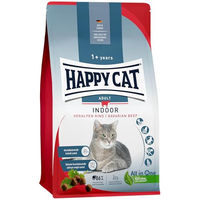 Produktbild von Happy Cat Indoor Adult Katzen Trockenfutter Voralpen Rind 300 g - 6 x 300 g
