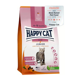 Happy Cat Junior Trockenfutter Land Ente getreidefrei mit hohem Fleischanteil 300 g - 300 g – Bild 1 von 10