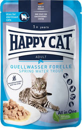 Produktbild von Happy Cat Katzen Nassfutter Forelle in Sauce 12 x 85 g - 12 x 85 g