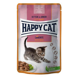Produktbild von Happy Cat Kitten Nassfutter Ente 24x85g