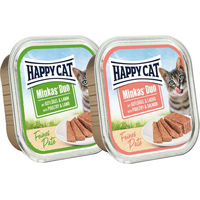 Produktbild von Happy Cat Minkas Duo Paté Geflügel und Lamm für Katzen 16 x 100 g - 16 x 100 g